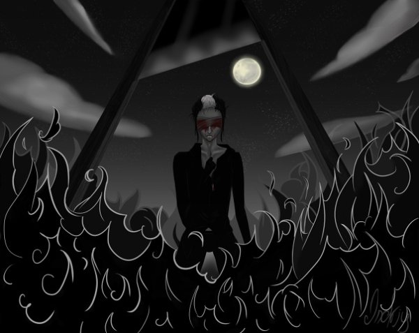 Смерть Луны на гильотине арт