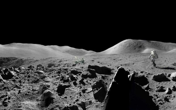 Пейзажи лунной поверхности