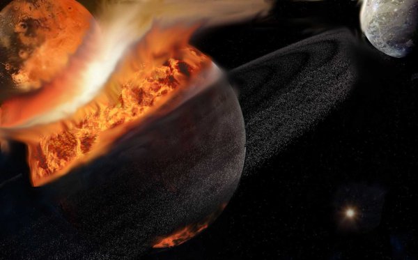 Столкновение земли и Тейи