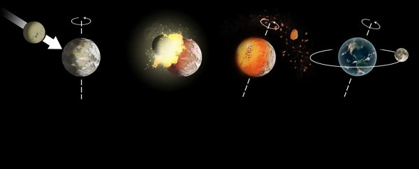 Гипотеза столкновения земли и Луны