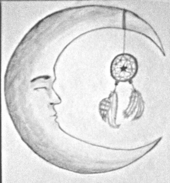 Полнолуние карандашом