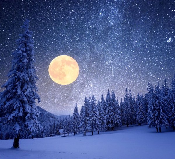 Полнолуние зима