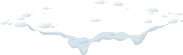 Сугробы на прозрачном фоне