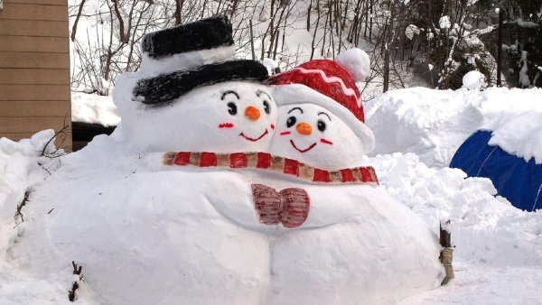 Необычные Снеговики