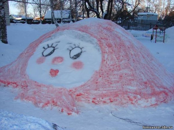 Фигуры из снега легкие