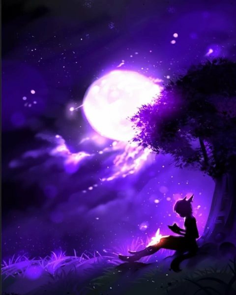 Фиолетовая Луна