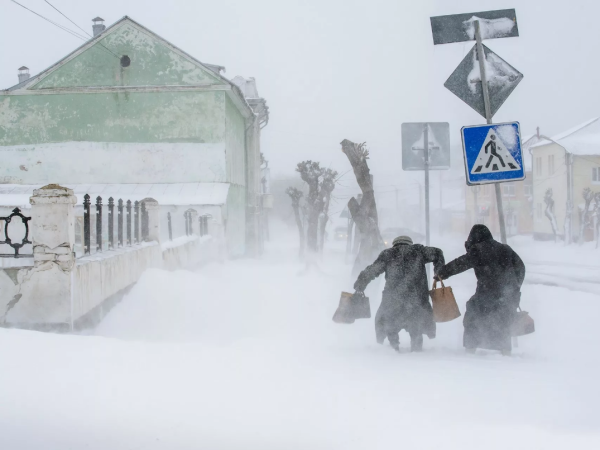 Пурга в городе