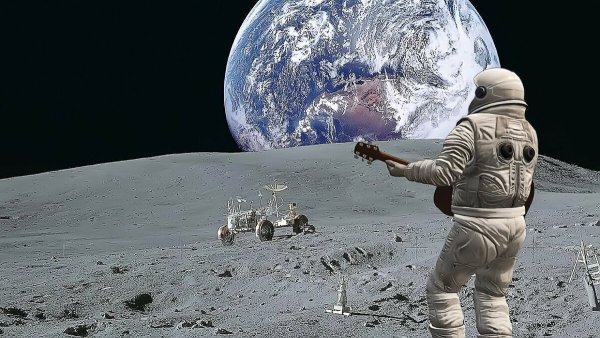 Космонавт на планете