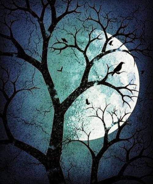 Лунное дерево картина