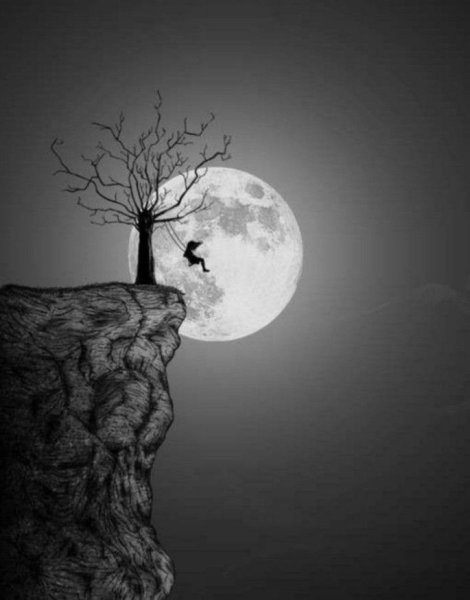 Обрыв и Луна