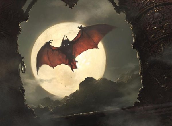 Летучая мышь арт