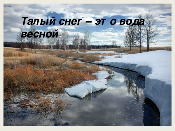 Весна Талая вода
