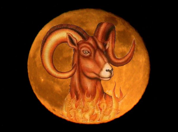 Луна в Овне