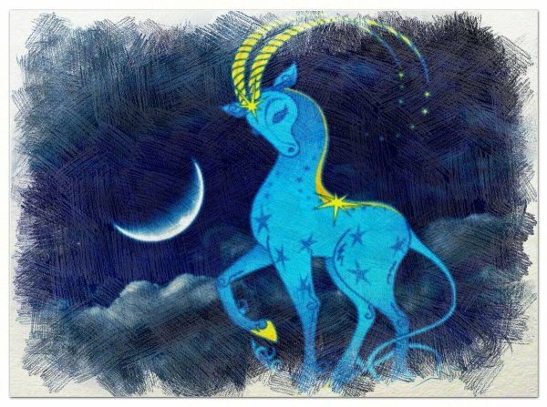 Козерог синее