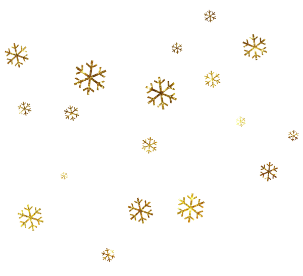 Золотые снежинки
