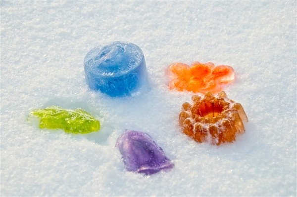 Цветные льдинки