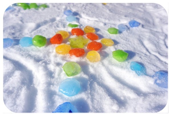 Цветные льдинки