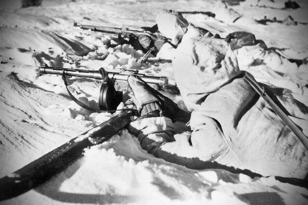 Красноармейцы зима 1941