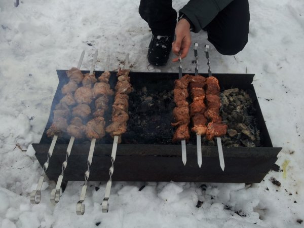 Шашлык зимой