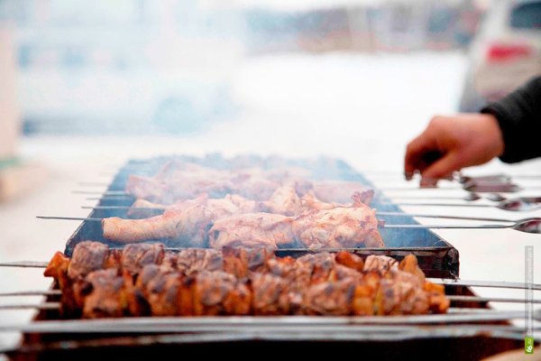 Барбекю зимой