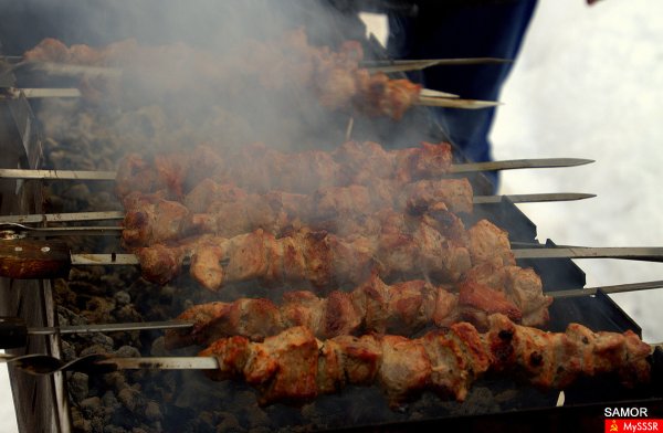 Шашлык зимой