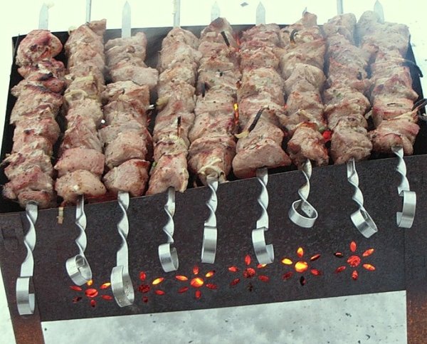 Шашлык зимой