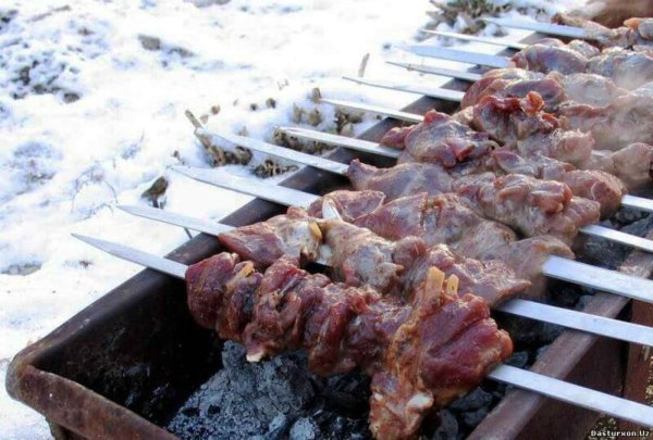 Шашлык зимой