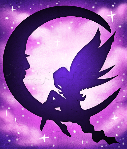 Фея на полумесяце