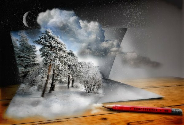 Снег сюрреализм