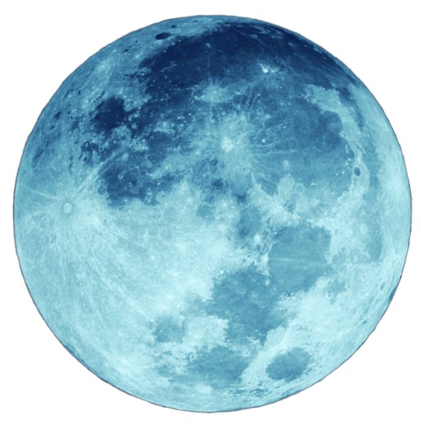 Луна на прозрачном фоне
