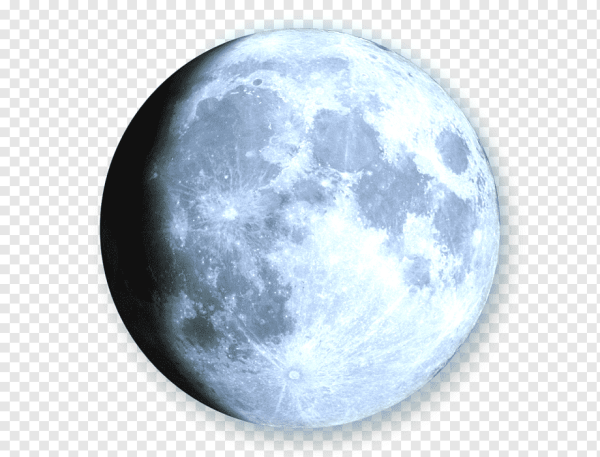 Луна на белом фоне