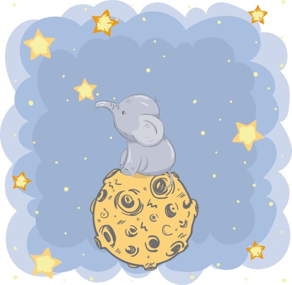 Слоненок на Луне