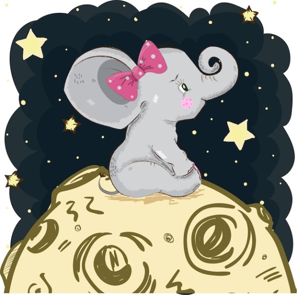 Слон и Луна