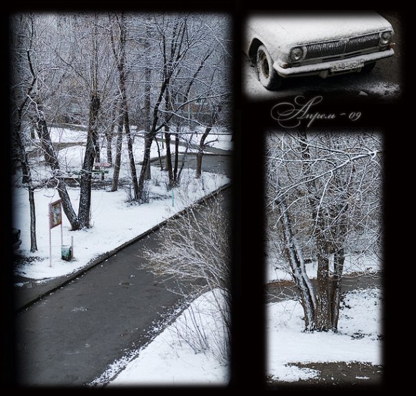 Снова выпал снег в середине марта