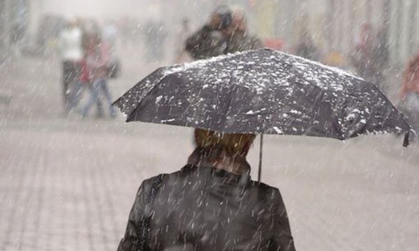 Небольшой снег с дождем