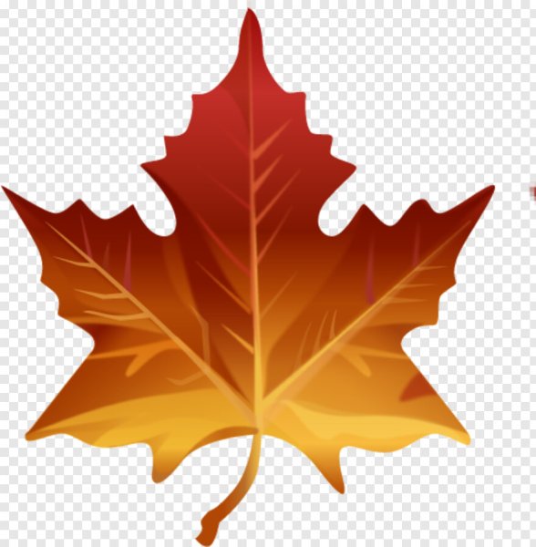 Эмодзи кленовый лист