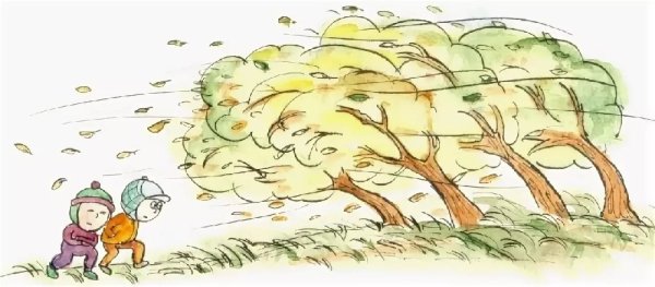 Ветер рисунок для детей