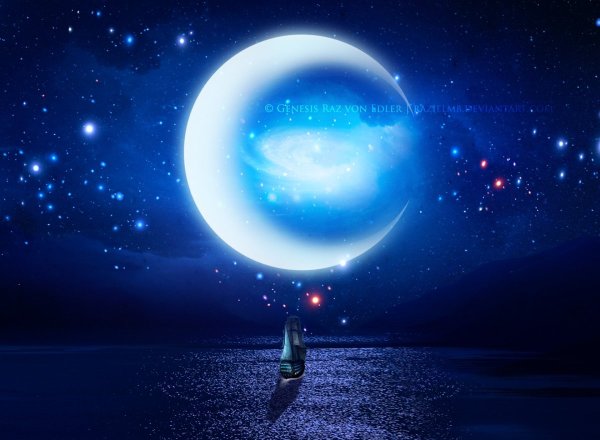 Месяц в космосе