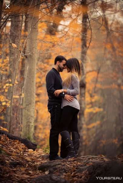 Осенняя фотосессия пары