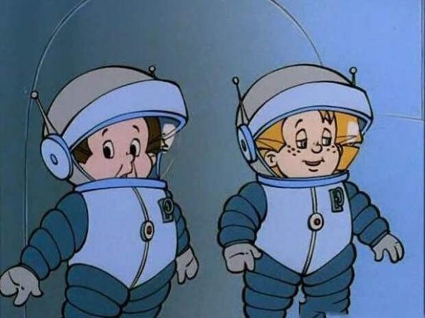 Незнайка на Луне в скафандре