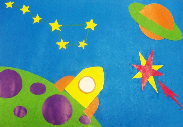 Аппликация космос