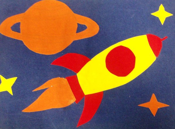 Аппликация космос