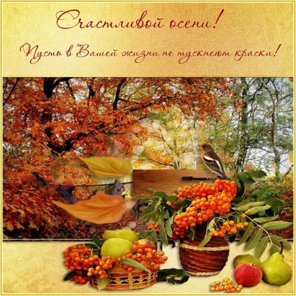 Замечательной осени