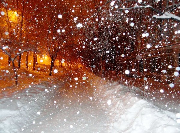 Хлопья снега