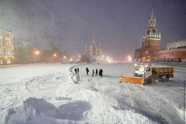 Москву замело