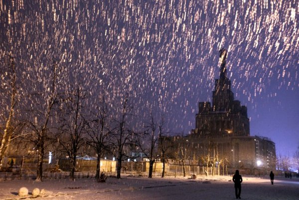 Москва под снегом