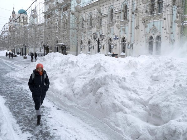Снегопад в Москве 13 февраля 2021