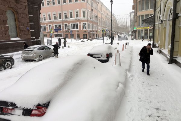Снегопад в Москве
