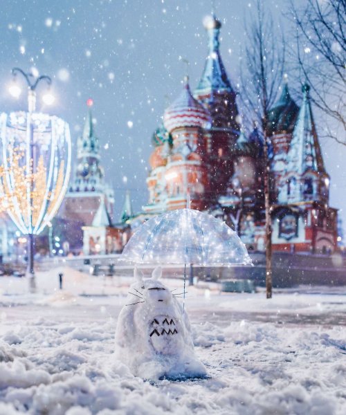 Зимний город Москва