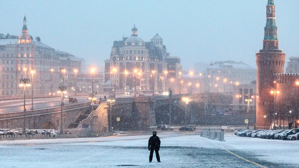 Снегопад в Москве 2020